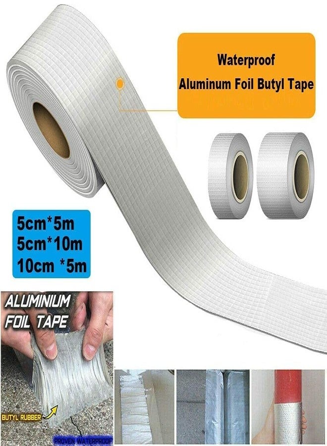 Purabelle Waterproof Butyl Tape, Leak Repair Tape, Foil Butyl Repair Tape, Multipurpose Repair Tape, Plumbing, Sunroom, Roof Cracks, Window, RV, Awning Sealing (2''x16.4 ft) - Image 5